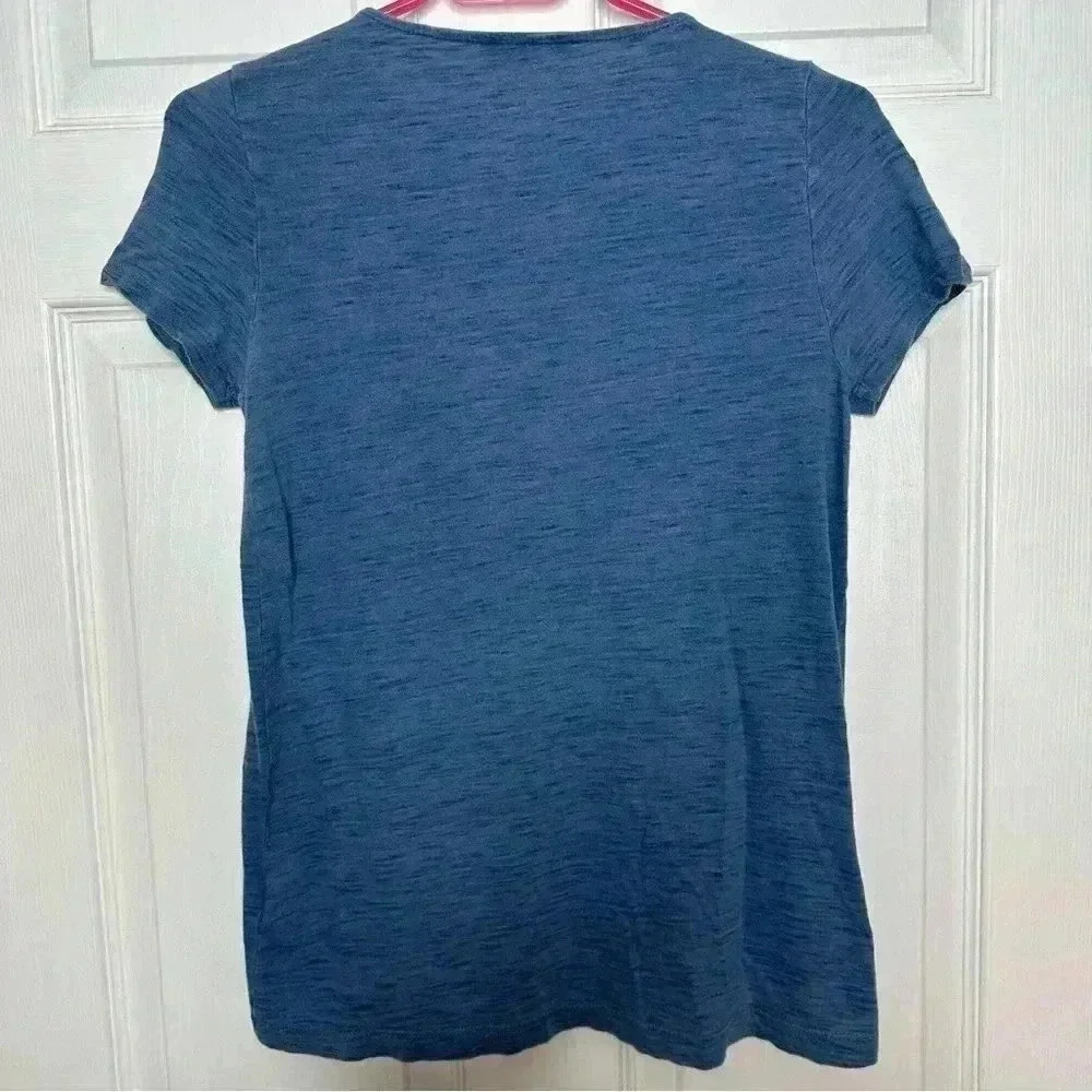 Joe Fresh T-Shirt Embroidered  Blue & White Size Extra Small - Picture 10 of 16